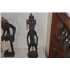 Image 6 : ANTIQUE CARVED WOOD FIGURES (2 PCS)