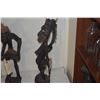 Image 7 : ANTIQUE CARVED WOOD FIGURES (2 PCS)