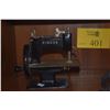 Image 9 : VINTAGE CASIGE CHILD'S TOY SEWING MACHINE, VINTAGE SINGER TOY SEWING MACHINE & MINIATURE SAD IRONS (