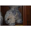 Image 2 : BLUE & WHITE CERAMIC ELEPHANT PLANT STANDS (PAIR)