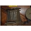 Image 3 : ANTIQUE ELECTRIC TOASTER (NO CORD), ANTIQUE BUTTER CHURN, ANTIQUE KITCHEN SCALE & ANTIQUE WOODEN MAN