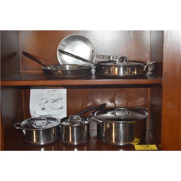 ALL-CLAD COPPER CORE 10 PIECE COOKWARE SET (10 PCS)