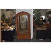 Image 1 : ANTIQUE ARMOIRE W/FULL LENGTH BEVELED MIRROR & 3 DRAWERS