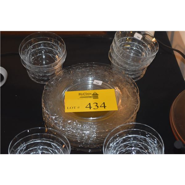 GLASS DISHES & BOWLS (23 PCS)