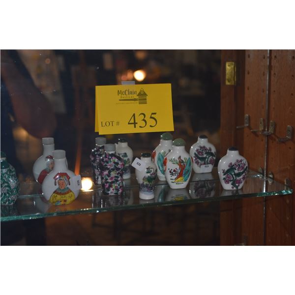 COLLECTION OF SNUFF BOTTLES (6 PCS)