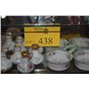 Image 1 : PORCELAIN DISHES W/HANDLES & PORCELAIN SALT SHAKER (8 PCS)