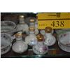 Image 3 : PORCELAIN DISHES W/HANDLES & PORCELAIN SALT SHAKER (8 PCS)