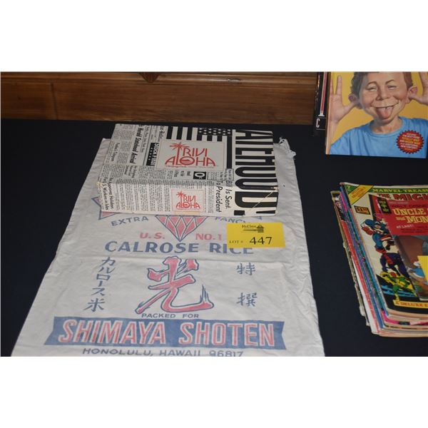 ALOHA TRIVIA GAME & RICE BAG (2 PCS)