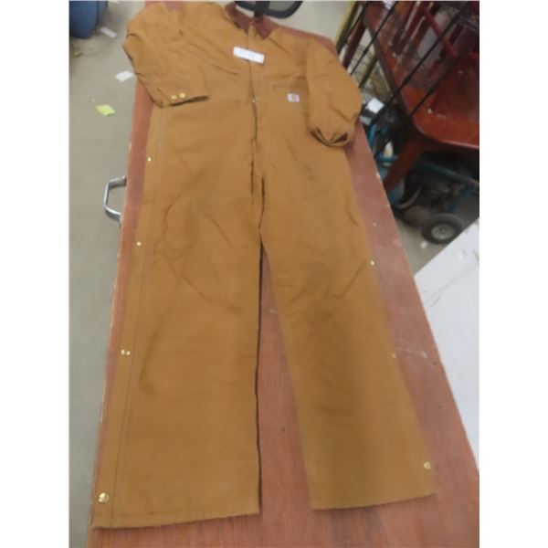Carhartt Heavy-Duty Insulated Work Coveralls, Size XL