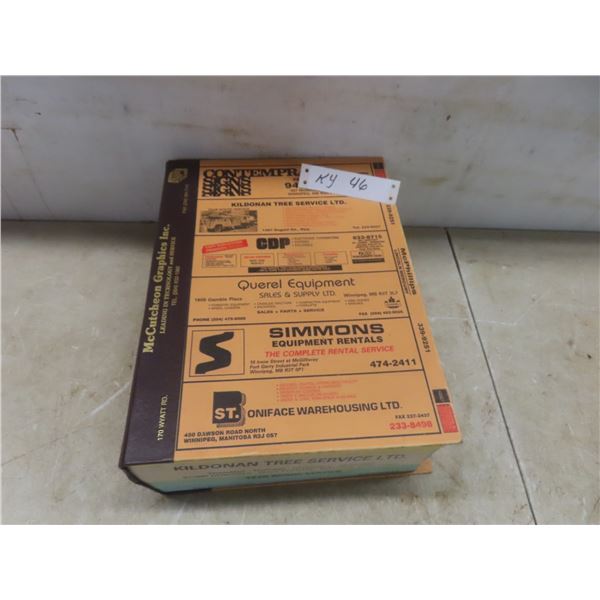 Henderson’s Directory 1991–1992 for Winnipeg and Surrounding Area - Mint Cond