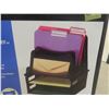 Image 3 : New Wall-Mount Garbage Bag Dispenser Plus Rubbermaid Desk File Sorter