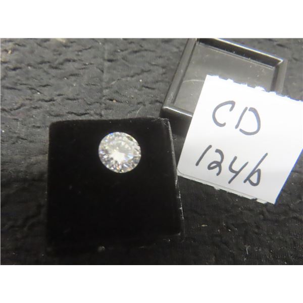 New 2.0 Carat Lab-Created Moissanite Diamond, Round Brilliant Cut, GH, VVS1, With GRA Report
