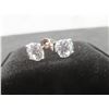 Image 4 : Pair of New Platinum Plated 1.0 Ct Each Simulated Diamond Stud Earrings