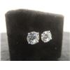 Image 5 : Pair of New Platinum Plated 1.0 Ct Each Simulated Diamond Stud Earrings