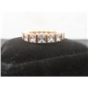 Image 3 : New 14K Gold Plated 8.5 Ct TW Princess Cut Simulated Diamond Eternity Ring, Size 9