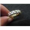 Image 7 : New 14K Gold Plated 8.5 Ct TW Princess Cut Simulated Diamond Eternity Ring, Size 9