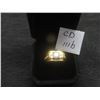 Image 1 : New 18K Gold Plated 1.0 Ct Simulated Diamond Men’s Ring, Resizable