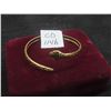 Image 1 : New 18K Gold Plated 4.5 mm Snake Bangle