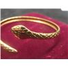 Image 2 : New 18K Gold Plated 4.5 mm Snake Bangle