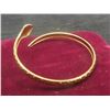Image 3 : New 18K Gold Plated 4.5 mm Snake Bangle