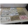 Image 1 : Twelve Manitoba License Plates Including Snowmobile Plate