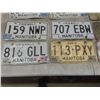 Image 2 : Twelve Manitoba License Plates Including Snowmobile Plate