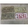 Image 4 : Twelve Manitoba License Plates Including Snowmobile Plate