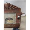 Image 6 : Vintage Peerless Art Deco Style Coin-Operated Penny Weight Scale, 48 in High (Glass on Face Missing