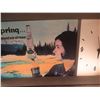 Image 7 : Vintage Pure Spring Illuminated Advertising Clock, Lights Up, Hour Hand Needs Tightening "