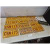 Image 1 : Twelve Manitoba 1976 License Plates Plus Two Novelty Plates