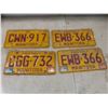 Image 4 : Twelve Manitoba 1976 License Plates Plus Two Novelty Plates
