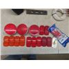 Image 3 : Miscellaneous Automotive Lot Including Trailer Lenses, Trouble Light and More