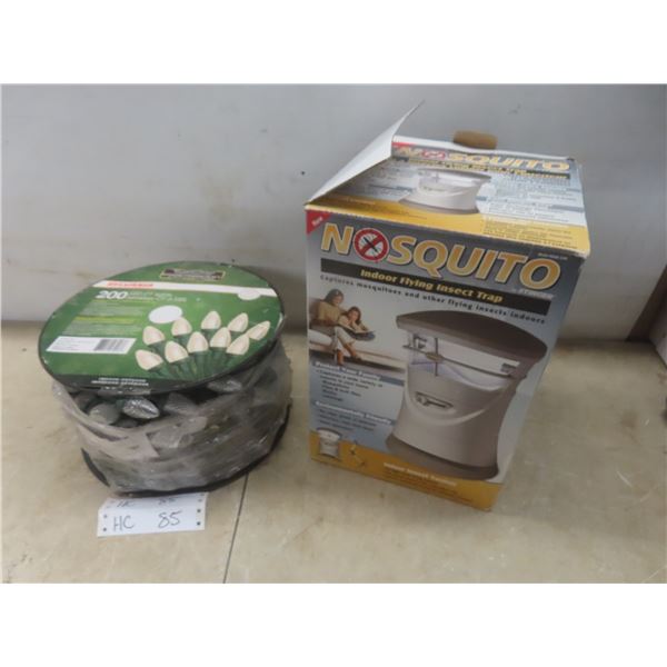 Indoor Bug Trap Plus Spool of Christmas Lights
