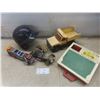 Image 1 : Baseball Helmet and Tonka Truck With Additional Toys