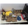 Image 1 : Corded Chop Saw With Hardware, Tool Boxes, and Pouches