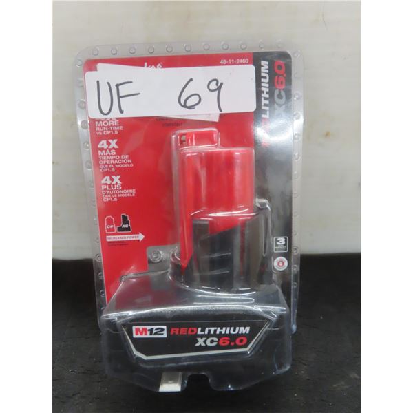 New Milwaukee M12 Red Lithium XC 6.0 Battery