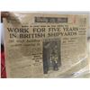 Image 4 : Three Original Newspaper Front Pages From April to September 1945 Including Daily Mail, The People,
