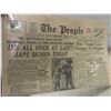 Image 6 : Three Original Newspaper Front Pages From April to September 1945 Including Daily Mail, The People,