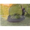 Image 3 : Finely Embroidered Framed Fishing Scene Plus Mixed Media Abstract Work