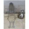 Image 1 : KitchenAid Brushed Nickel Stainless Kettle Plus Two Wall Mounts for Irons