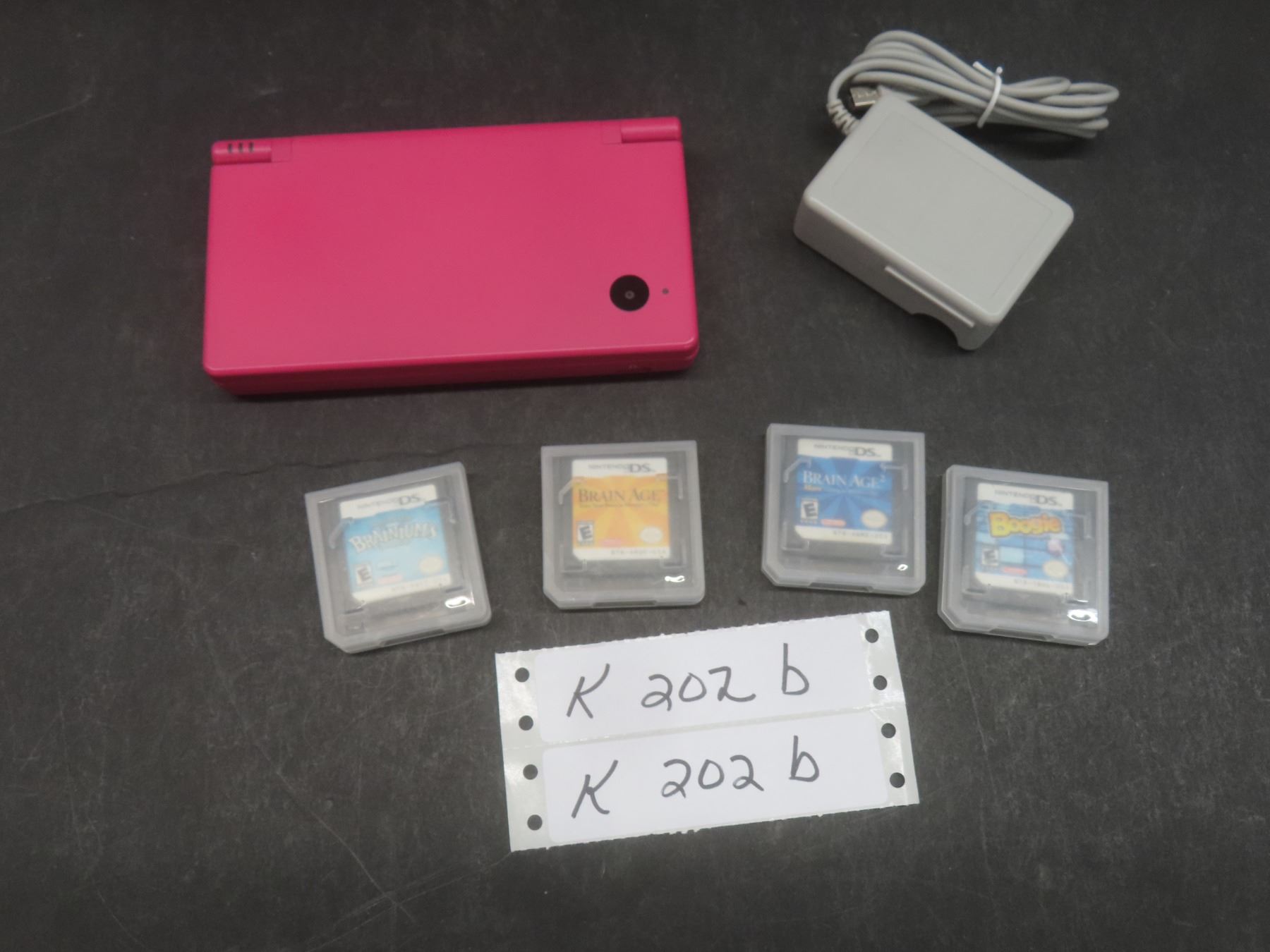 Dsi Rabbit Game Nintendo DSi Game System With Charger and Four Games, Tested and Working