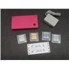 Image 1 : Nintendo DSi Game System With Charger and Four Games, Tested and Working