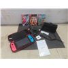 Image 1 : Nintendo Switch Game System With Charger, Case, Three Games, and Memory Card, Tested and Working