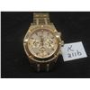 Image 1 : Guess Gents Continental Gold Tone Rhinestone Multifunction Watch