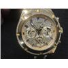 Image 9 : Guess Gents Continental Gold Tone Rhinestone Multifunction Watch