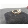 Image 3 : 14K Gold and Diamond Ring, Size 7 1/2, Total Weight 3.4 Grams