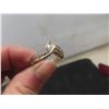 Image 6 : 14K Gold and Diamond Ring, Size 7 1/2, Total Weight 3.4 Grams