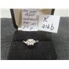 Image 1 : 10K White Gold and Diamond Ring, Size 10, Total Weight 2.8 Grams