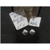 Image 1 : 14K White Gold and Blue Akoya Pearl Stud Earrings, Total Weight 3.8 Grams