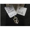Image 1 : 10K Gold Double Heart Pendant, Total Weight 0.65 Grams